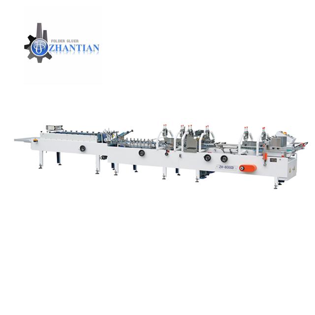 ZH-800CD high speed auto folder gluer machine for CD boxes