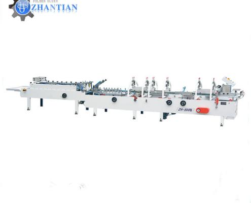 ZH-800B full automatic coffee cup sleeves gluing machine rigid