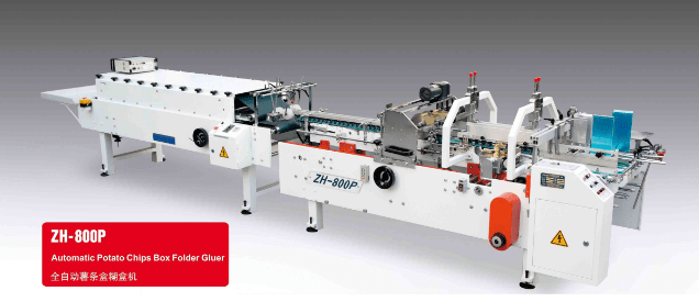 ZH-800P super quality gluing machine for fried chips boxes