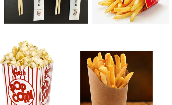 fries chips boxes
